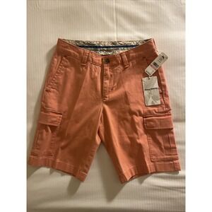 Tommy Bahama‎ Mens Coastal Key Orange Twill Cargo Casual Shorts Size 28 $110 NWT